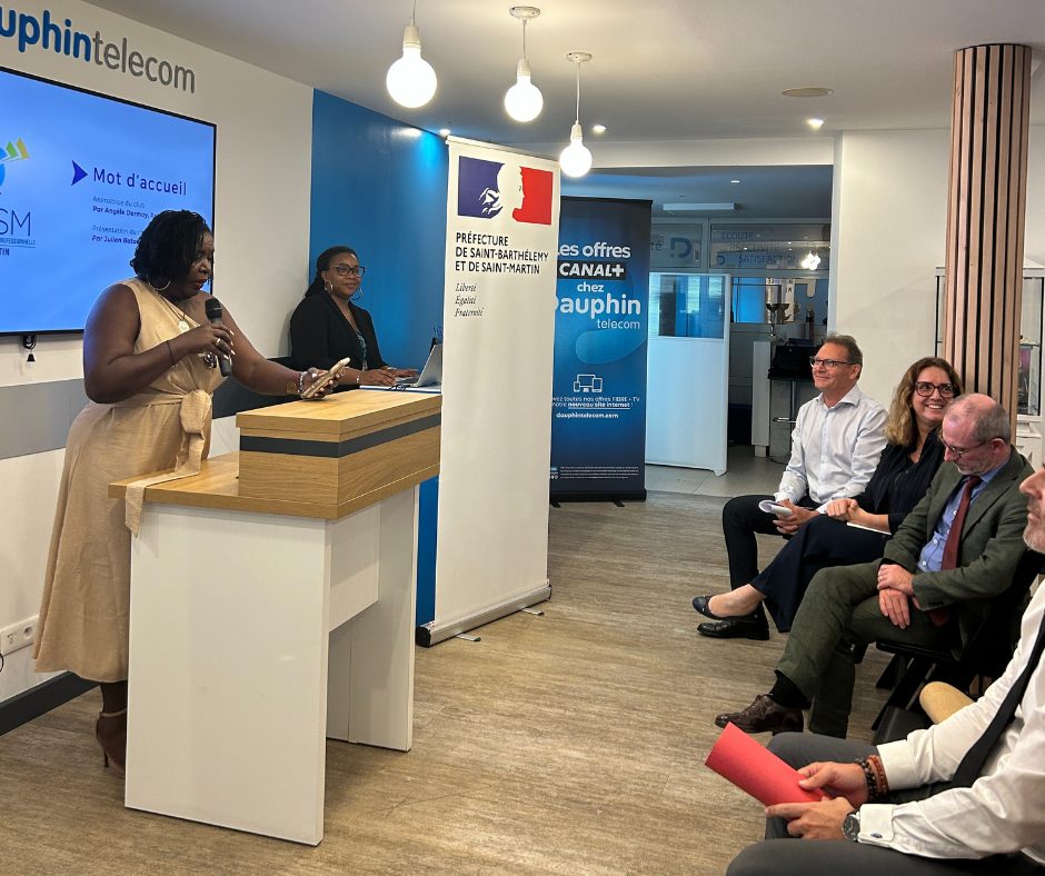 Conférence de presse de la CCISM dans les locaux de Dauphin Telecom
