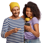 homme femme téléphone opérateur