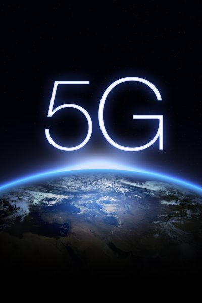 5G Network Internet Mobile Wireless Business concept.5G standard of modern signal transmission technology.